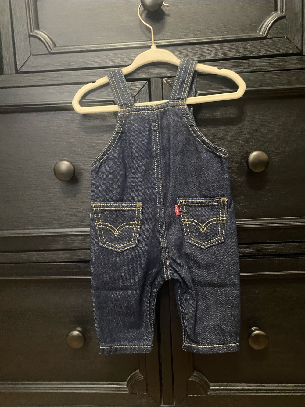 Levi's Dark Blue Denim Kids Overalls - Picture 2 of 2